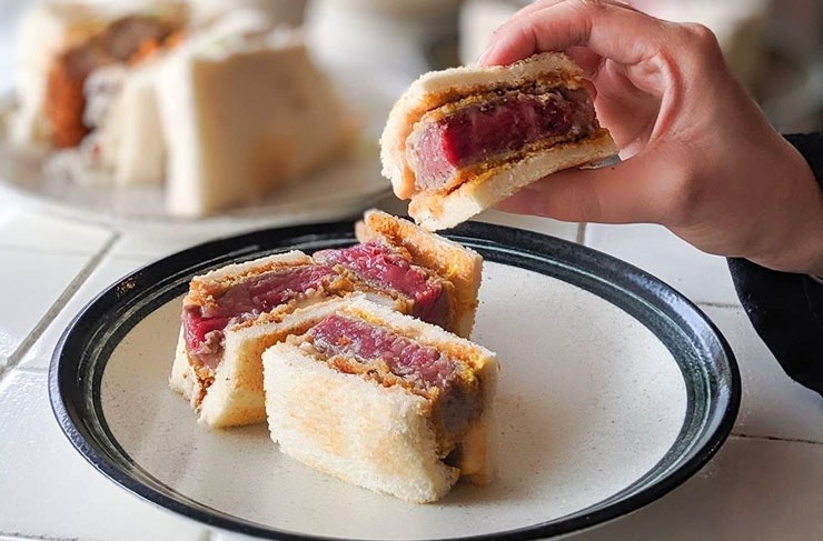 The wagyu sanwich from Sandoitchi in Sydney.